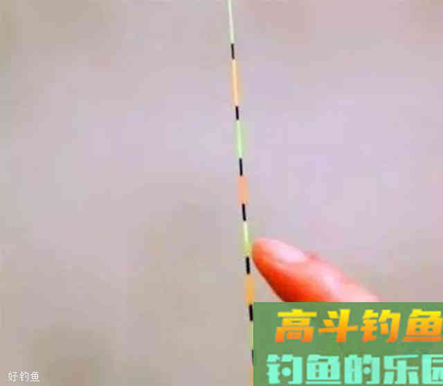 图解带饵调漂的简单方法