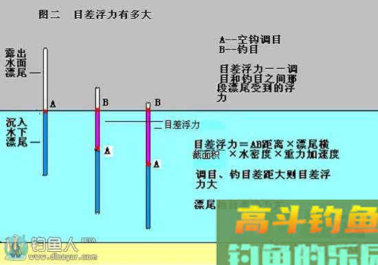 图解钓鱼调漂与浮力的关系