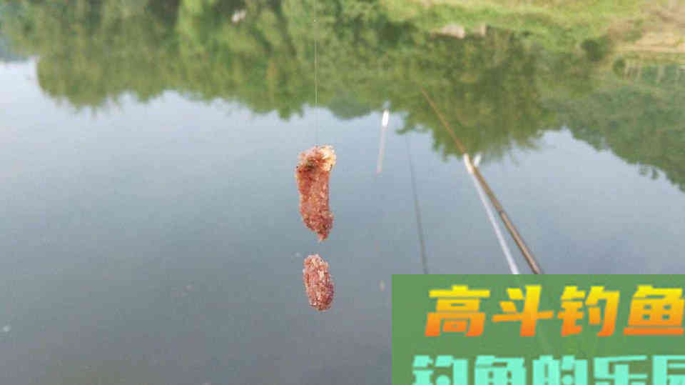 钓鱼人挂饵需注意，挂对饵料鱼自然上钩，这也是一门技巧